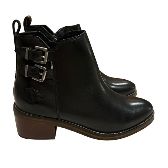 Harley Davidson Jonetta Women's 9M Leather Lightweight Motorcycle Riding Boots - Picture 1 of 11